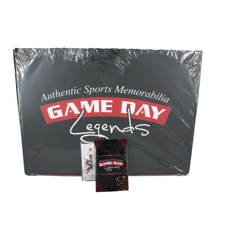 1 giveaway item piece of football memorabilia.