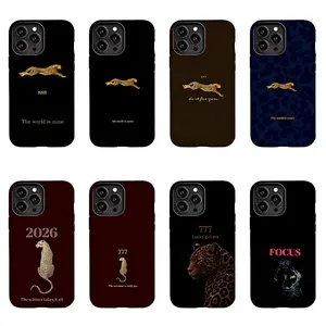 Cheetah Motivational Quote Phone Case, Luxury Black Aesthetic Cover, 777 Angel Number Phone Case Empowerment Gift for iPhone 17/16/15/14/13/12/11 Pro Max/Plusand Samsung Galaxy S23-25,shock-absorbing,anti-drop protective