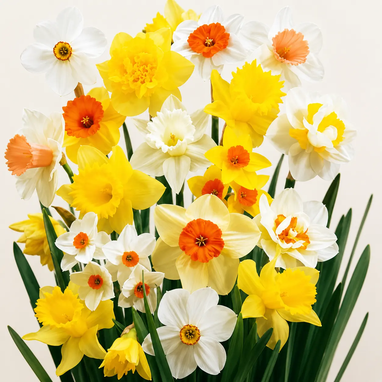 Daffodil Bulbs Large Flowering Mix – Colorful Spring Blooming Perennial Bulbs for Gardens, Borders & Landscaping