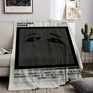 deftones band Throw Flannel All Weather Blanket Kneeling Blankets Fluffy Warm Winter Blanket Blankets on Offer Home Knee Throw Wearing Microfiber