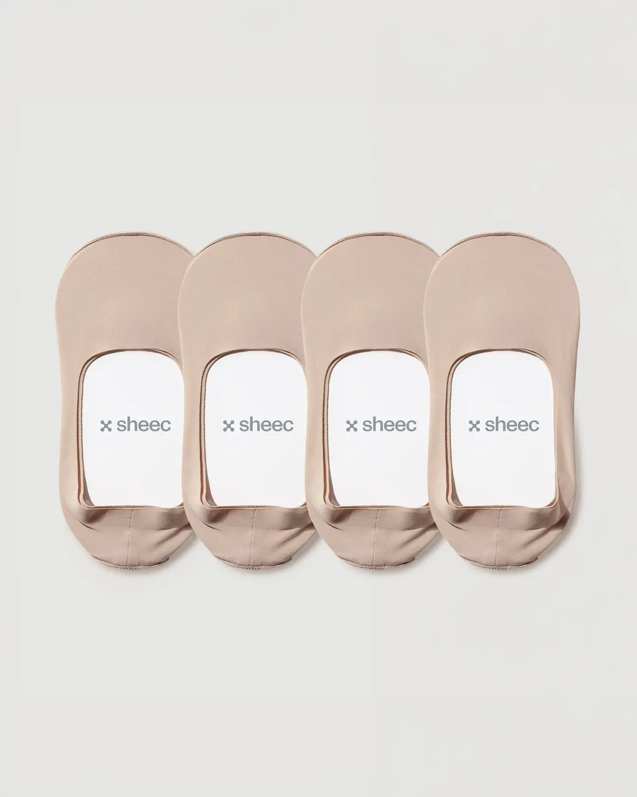 Secret Mid-cut No Show Socks | 4 Cream Multipack
