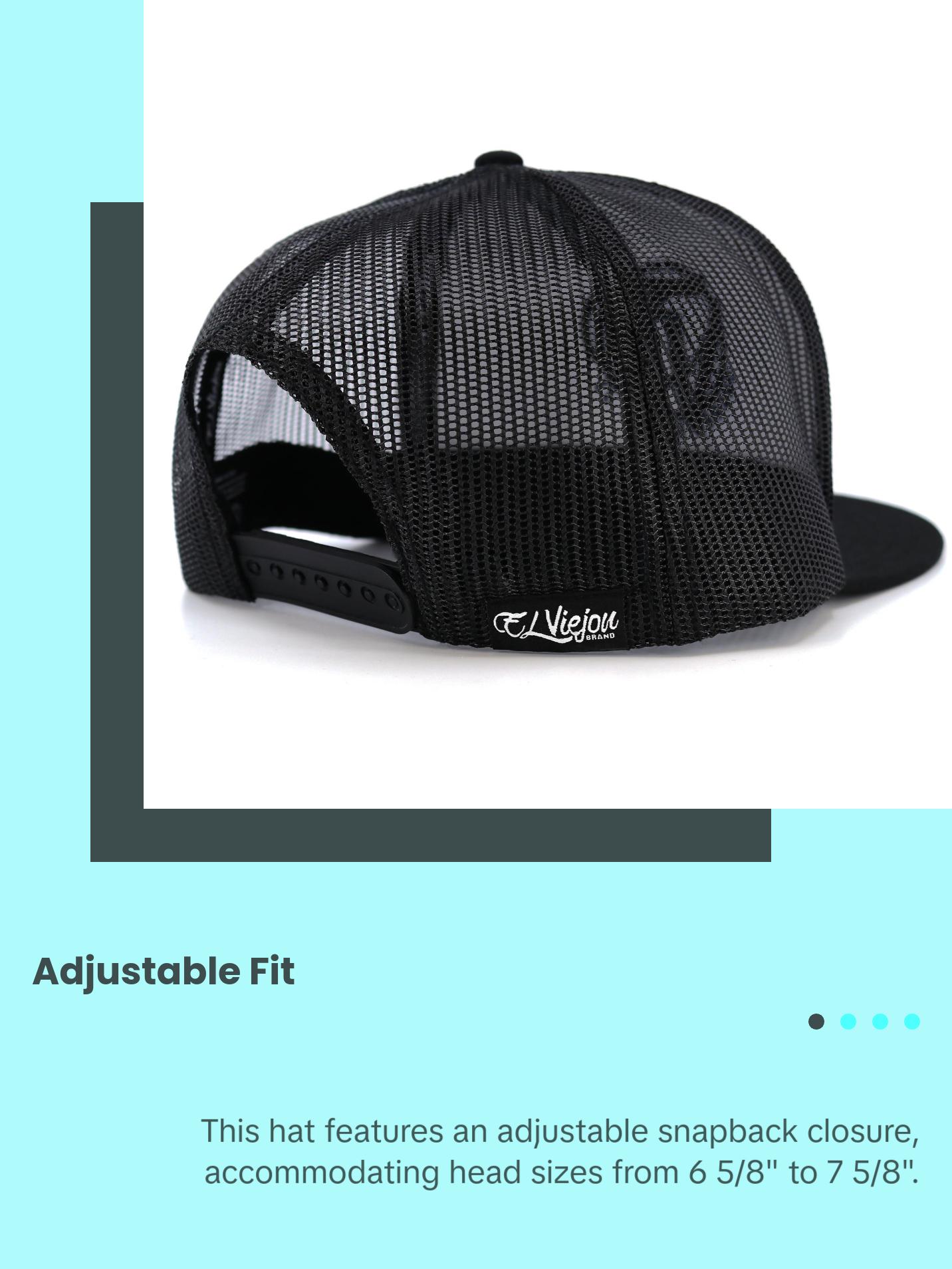 Cabron Y Vago Black/White/Black flat visor hat / gorra de visera plana