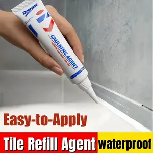 Doeyvose Waterproof Grout Sealer, Tile Joint Filler, Durable Water-Resistant Sealant Adhesive for Tiles & Grouts, Easy Application, Caulking