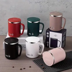 Stainless Steel Vacuum Travel Coffee Cup, 1 Count Leak-proof Double Wall Insulated Coffee Mug with Lid, Portable Drinking Cup for Home Office School, Drinkware