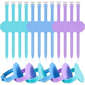 9 count  Memo Wrist Band Wearable Nurse Notepad in Watch Shape  Erasable   Wrist Band for Veterinarian Nurse , Turquoise, Lilac, Blue [Unknown Binding]