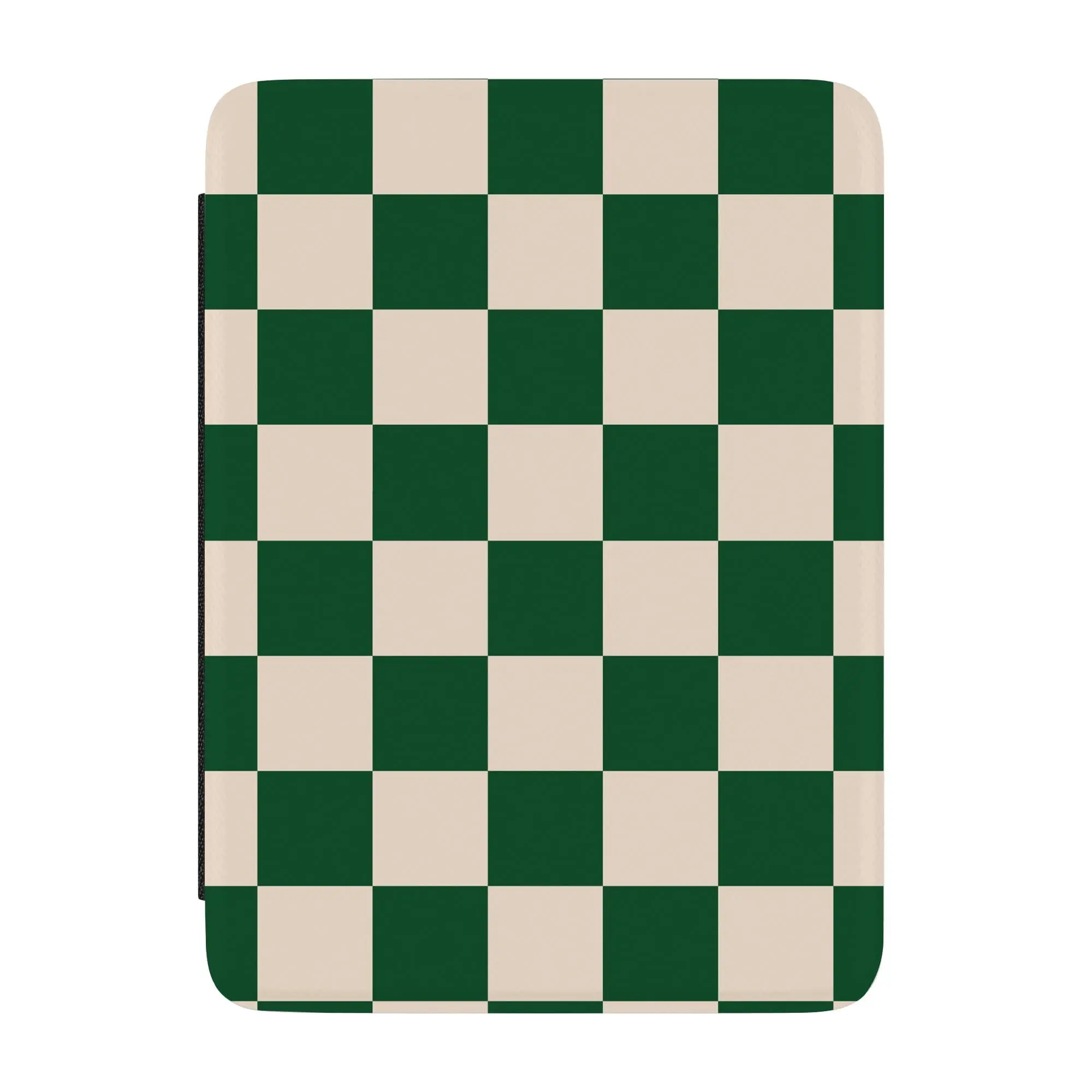 Casely Kindle Case | Fit Check | Green Checkerboard