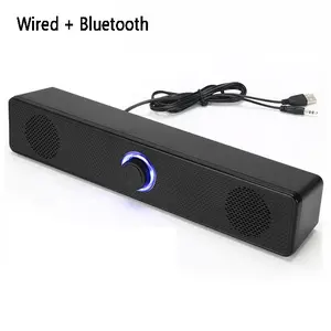 2026PC Soundbar Wired and Wireless Bluetooth Speaker USB Powered Soundbar for TV Pc Laptop Gaming Home Theater Surround Audio System Wireless Bluetooth Mini Speaker small speaker elysian speaker