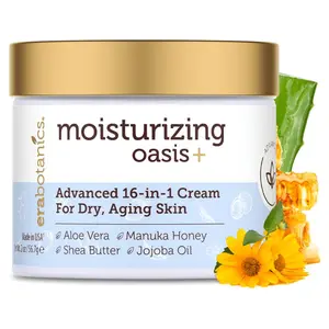 Oasis Extra Moisturizing 16-in-1 Age Defense Dry Skin Cream for Balanced & Youthful Skin - Moisturizer for Dry, Sensitive, & Irritated Skin