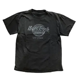 90s Hard Rock Cafe Las Vegas T-shirt, Vintage Tee, Vintage T-shirt, Vintage Unisex T-shirt, Vintage tees Menswear Top Underwear Streetwear Round Neck Cotton Short Sleeve Casual Graphic