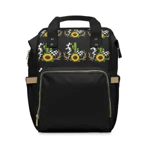 Cactus Diaper Backpack Multifunctional Baby Travel Bag with Adjustable Straps and Large Storage Capacity