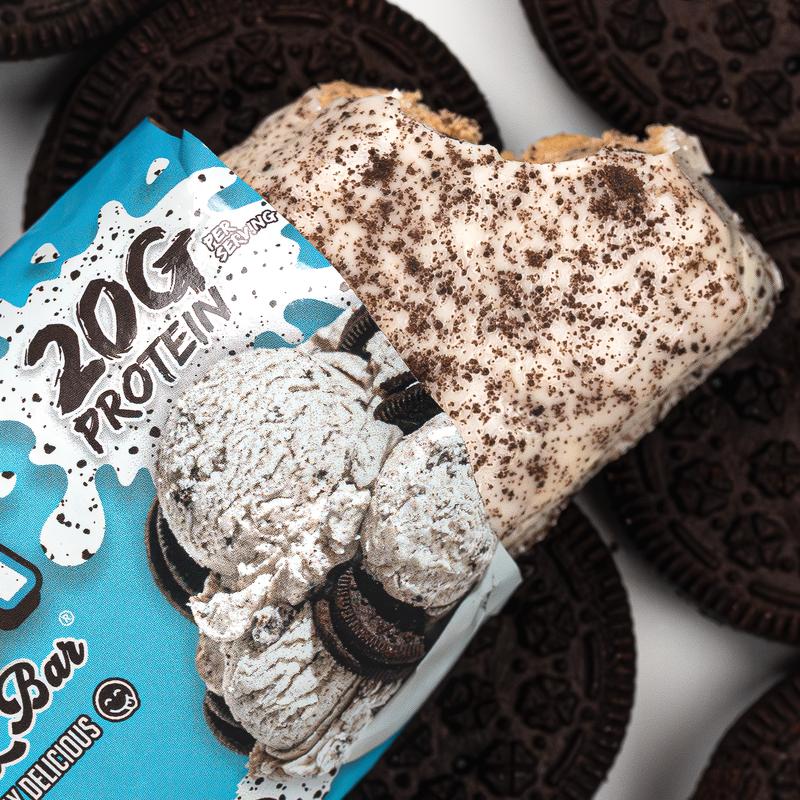 Cookies & Cream Anabar - 12 Pack - Best Tasting Protein Bar With 20g Protein & No Sugar Alcohols. Candy Bar Flavor With Protein Bar Nutrition.