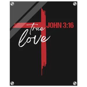 True Love John 3:16 Acrylic Print 40x50 cm / 16x20″