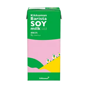 Kikkoman Barista Soy Milk 1L - Ultra Smooth for Lattes & Coffee Drinks, Unsweetened Plant-Based Milk Alternative