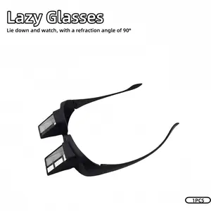 Bed Prism Glasses for Reading, Gaming, TV Watching, Clear Vision, High Definition Glasses, Beach Reading, 90 Degree Pinhole, Lazy Reader Mirror Binoculars