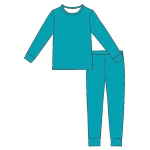 Teal two piece pajamas set