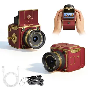 Retro Digital Camera, Point and Shoot Auto Focus Vlogging Camera, Compact & Portable, 32GB Card Included, Ideal for Beginners, Teens, and Adults