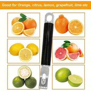 1pc/3pcs 2-in-1 Lemon Peeler & Zester for Home Bar Use,Lemon Peeler