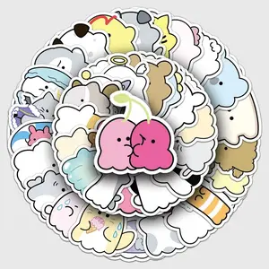 Kawaii Cute Stickers Pack (50–100 Pcs) – Aesthetic Cartoon Doodle Vinyl Decals Waterproof for Laptop, Water Bottle, Scrapbook, Phone, Suitcase – Gift for Kids, Teens & Anime Lovers