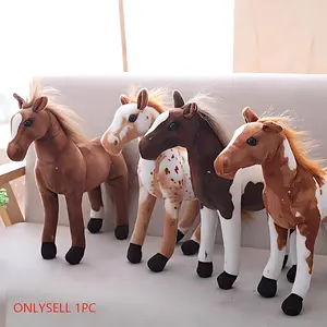 1pc, Simulation Horse Doll Plush Toys 30cm/11.8in, Soft Stuffed Animal, Cute horse design, Ferghana Horse Dapple Horse Four Styles Stuffed Animals, Stuffed Animal Gifts, Gift, Horse Gift