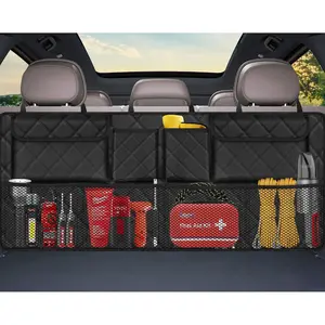 Car Trunk Organizer Large Capacity – 8 Pocket Backseat Storage Bag for SUV & Truck