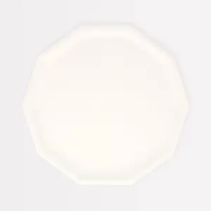 Cream Decagon Compostable Side Plates (x 8)