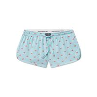 Antigua Blue with Coral Ducks