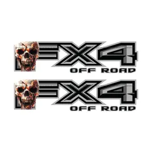 FX4 Off Road Decal Replacement Sticker F 150 Bedside / Skull Fire
