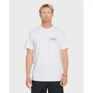 Hawaii Lock Short Sleeve Knit T-Shirt - White