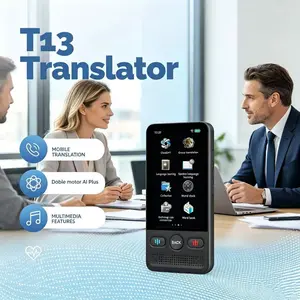 Portable Ai Language Translator Device, Translate 138 Languages Via WiFi, Touchscreen Multilingual Translator, No Extra Fees, No Signal Required