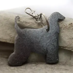 Afghan Hound Epoxy Resin Keychain