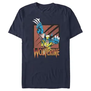 Men's Marvel Wolverine Claw Portrait T-Shirt