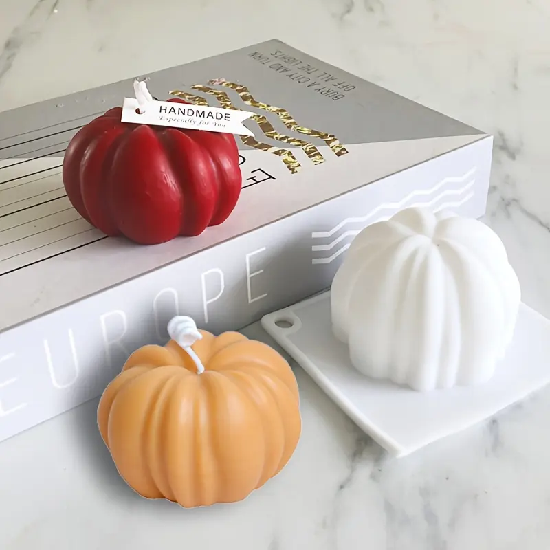 Halloween Pumpkin Silicone Mold For Candles & Soaps - Versatile Crafting Tool, Rectangular Shape