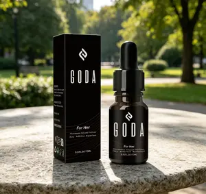 GODA For Her Pheromone Perfume Oil 15ml / 0.50 Fl.Oz – Long-Lasting Jasmine & Rose Floral Scent, Sweet & Spicy Aroma, Vegan Cruelty-Free Travel Perfume for Women