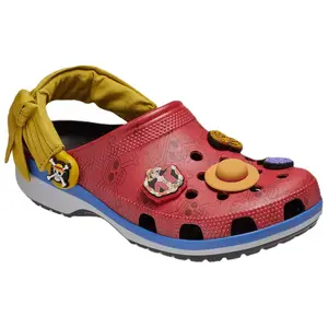Men's Fashion Slipper - 1 Piece x Crocs Classic Clog 'Luffy' Shoe, Style 212125 90H
