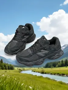 Four-Season Commuter 9060 Dad Shoes, Unisex Retro Anti-Slip Durable Sports Running Shoes, Casual Low Top Baroque Pattern