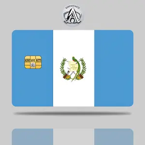 Guatemala Flag Debit Card Skin/Sticker - High Quality Vinyl for Customization and Personalization vinyl sticker