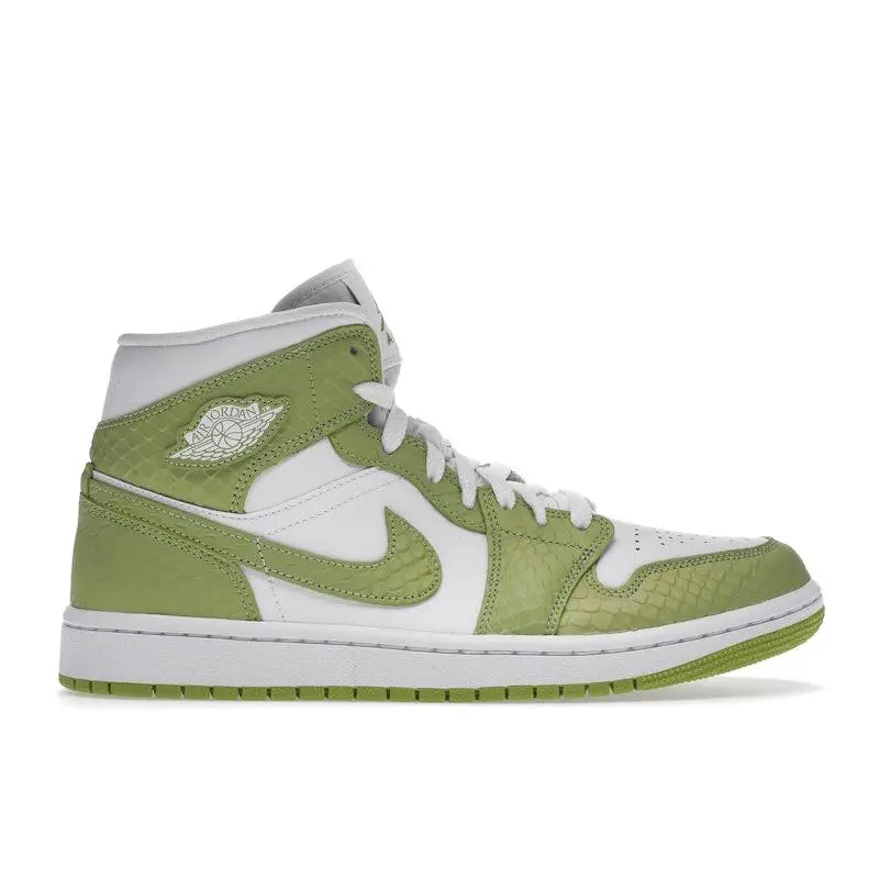 Jordan Women's 1 Mid Green Python, from StockX Jordan Women's 1 Mid Green Python, from StockX