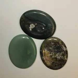 Aventurine- Moss Agate- Dragons Blood Worry Stones