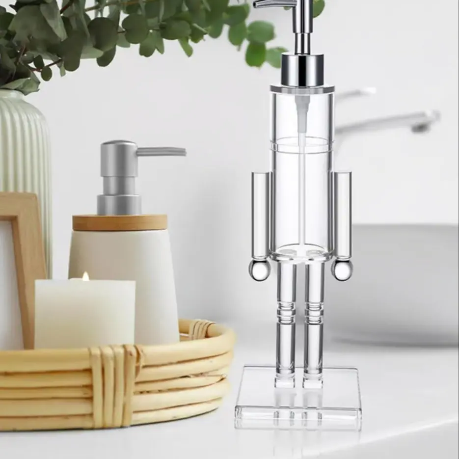Soap Dispenser, Humanoid Nutcracker Soap Dispenser, Unique Design, Ideal for Bathroom & Kitchen Use, Durable Material, Easy Installation