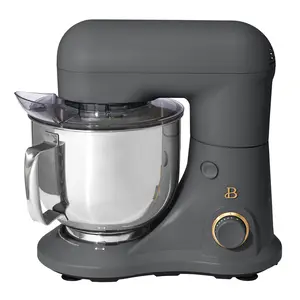 Oyster Gray 5.3 Qt Stand Mixer for Kitchen - Includes Flat Beater, Dough Hook, and Balloon Whisk