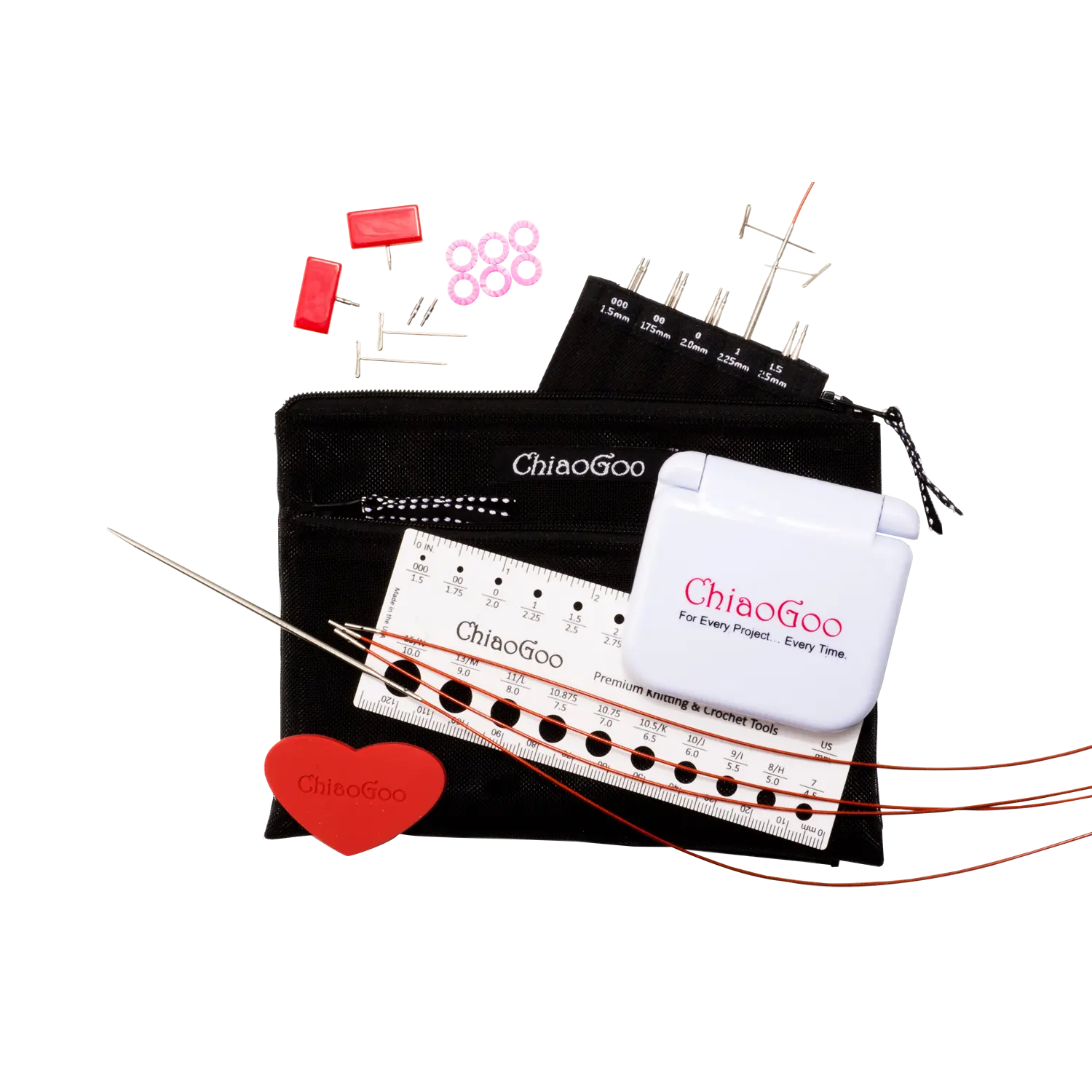 ChiaoGoo Twist 4 inch Lace Interchangeable Knitting Needle Set