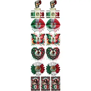 Premade Mexicana 3 DTF Transfer Ready to Press Quick Shipping Direct to Film Transfer for Art Crafts Gang Sheet Designs Diy Decorations