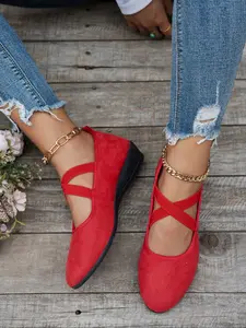 Corkys Closed Wedge Shoes for Women, Stylish Closed Toe Design in Faux Suede, Comfort and Style for Day or Night Wear