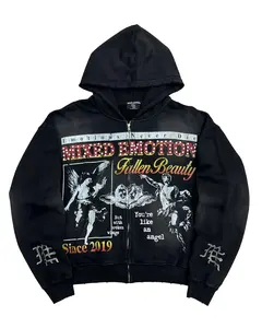 Mixed Emotions Broken Wings Hoodie Black
