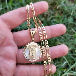Virgen de Guadalupe tres tonos neckacle