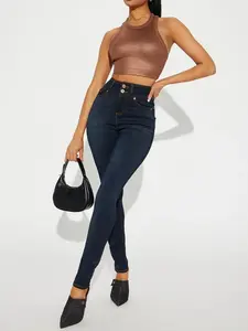 Snatch Me Tight Booty Lifter Skinny Jeans - Dark Wash