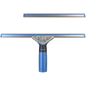 Professional Squeegee with Premium Silicone Rubber Blades Ergonomic Handle for Streak-Free Cleaning 10'' & 14'' Blades Ideal for Windows Shower Doors and Railings