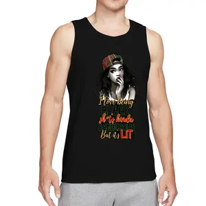 Urban Culture Statement Tank Top | "I Love Being Black" Graphic Tee | Men's Sleeveless Black Pride Apparel | Streetwear Essential