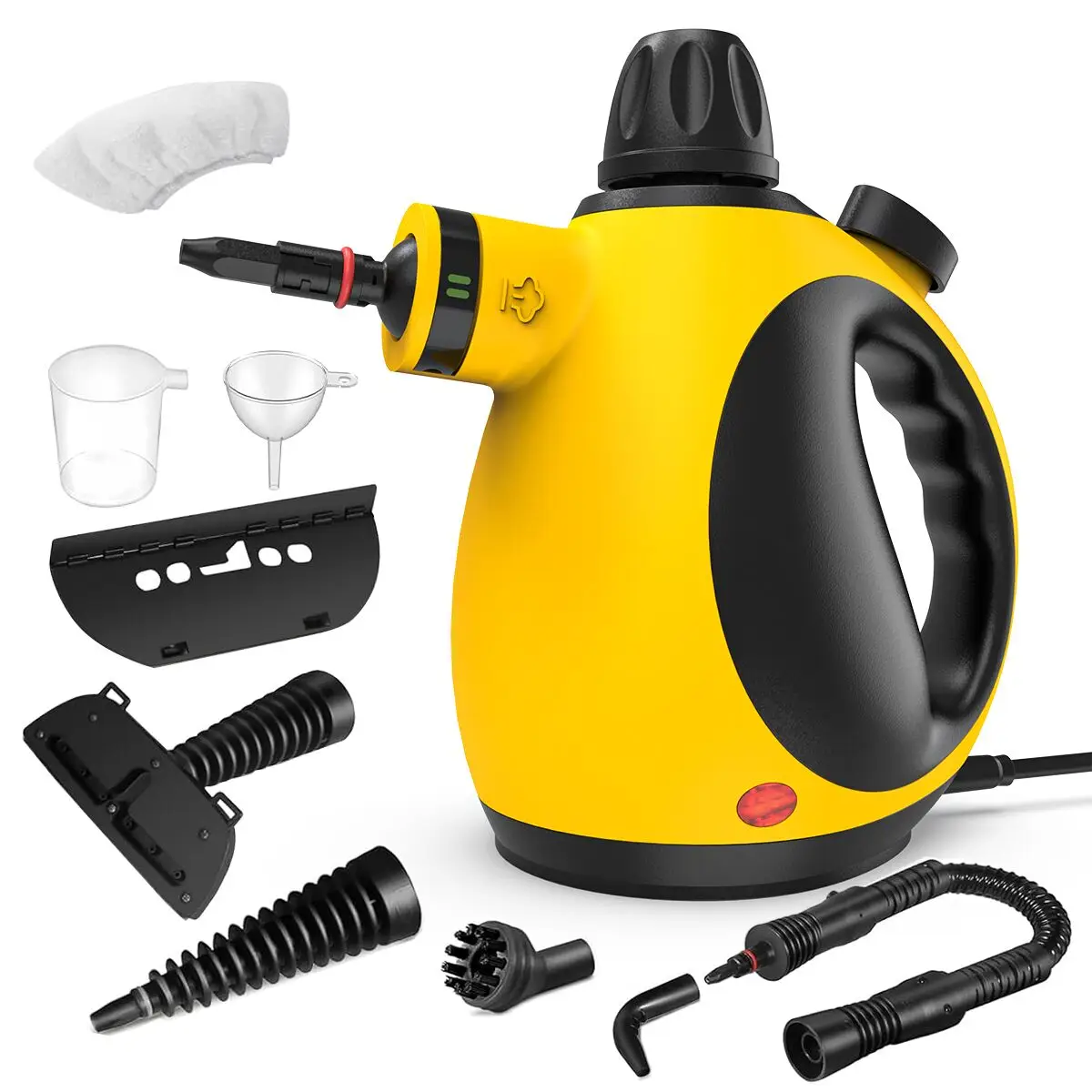 Pressurized Handheld Multi-Surface Natural Steam Cleaner, Handheld Steam Cleaner with 9 pcs Accessories, Multi-Purpose Steamer for Home Use, Kitchen,