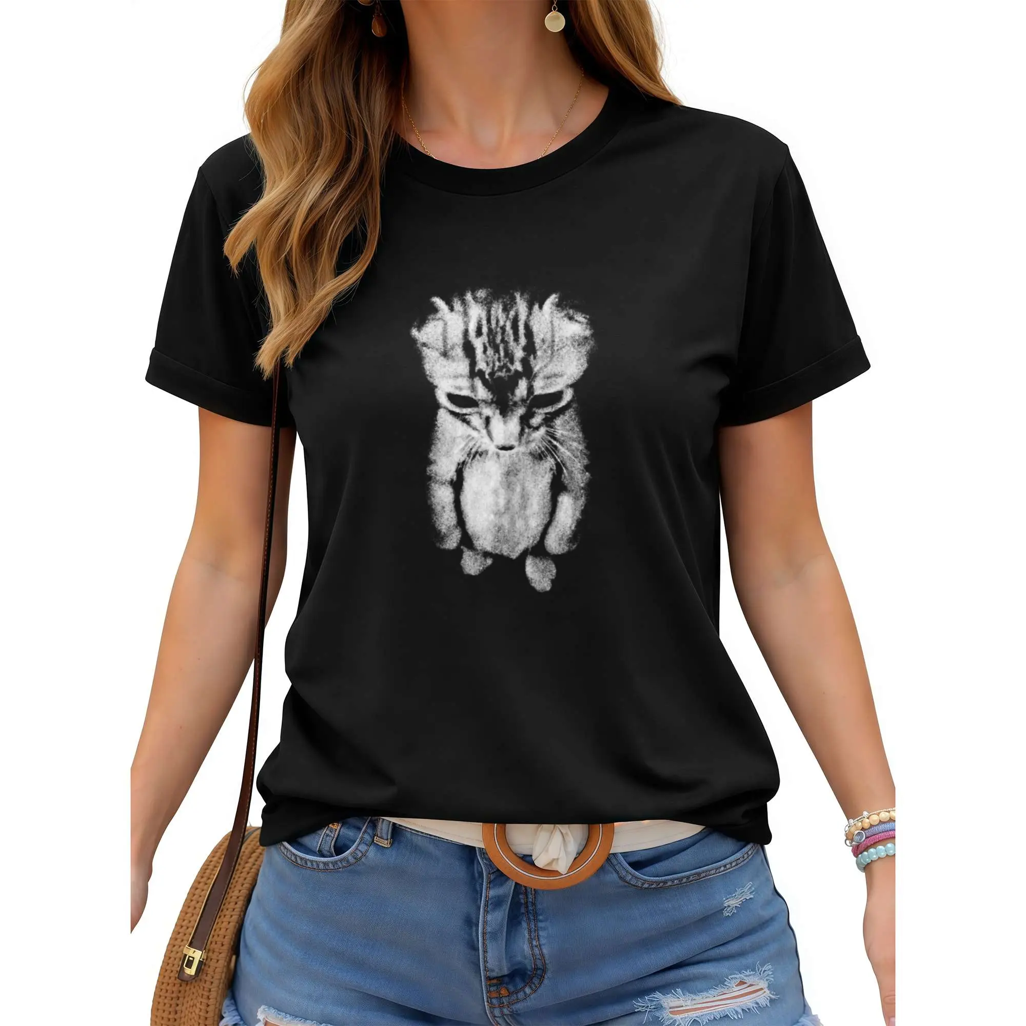 Sad Meme Cat Tshirt, 100% Cotton Unisex Short Sleeve Animal Gift, Funny Shirt